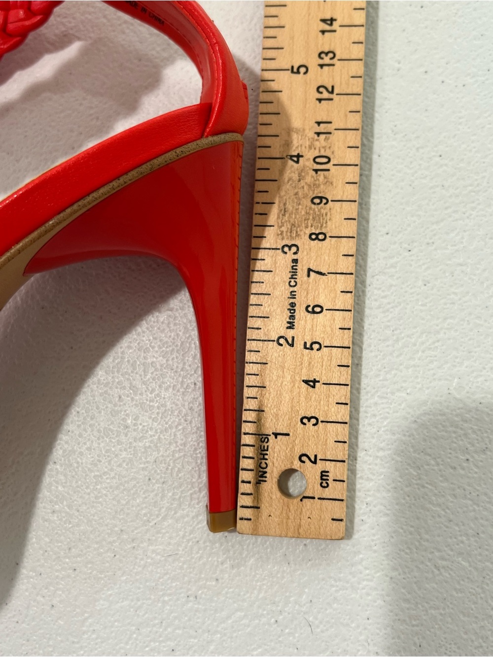 INC International Concepts Red orange Braided Strap High Heel Sandals 8 M - Picture 12 of 12